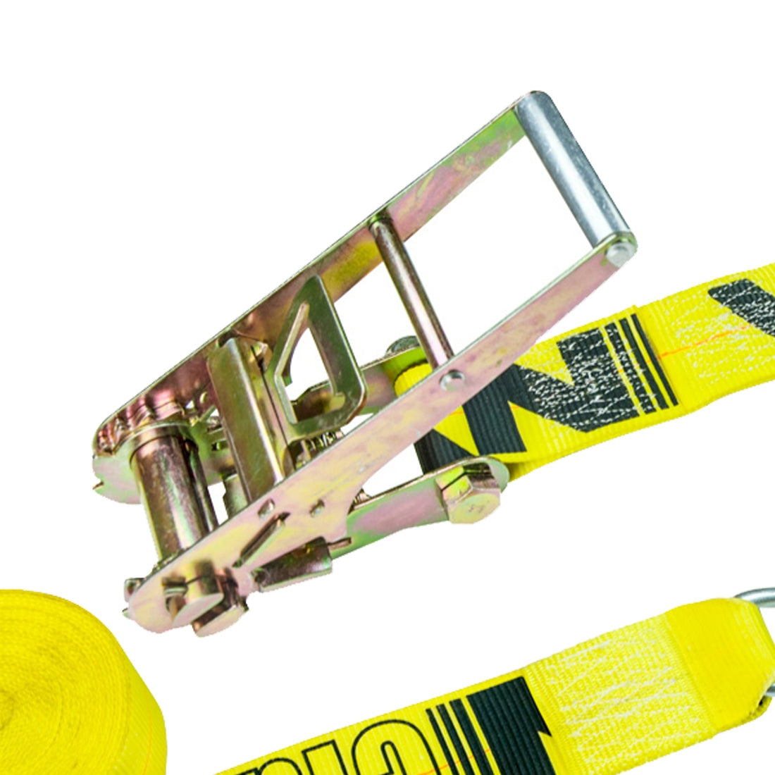 VULCAN Ratchet Strap with Chain Anchors - 3 Inch - 5,000 Pound Safe Working Load
