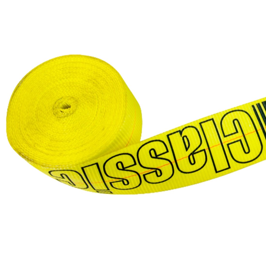VULCAN Ratchet Strap with Wire Hooks - 3 Inch - Classic Yellow - 5,000 Pound Safe Working Load