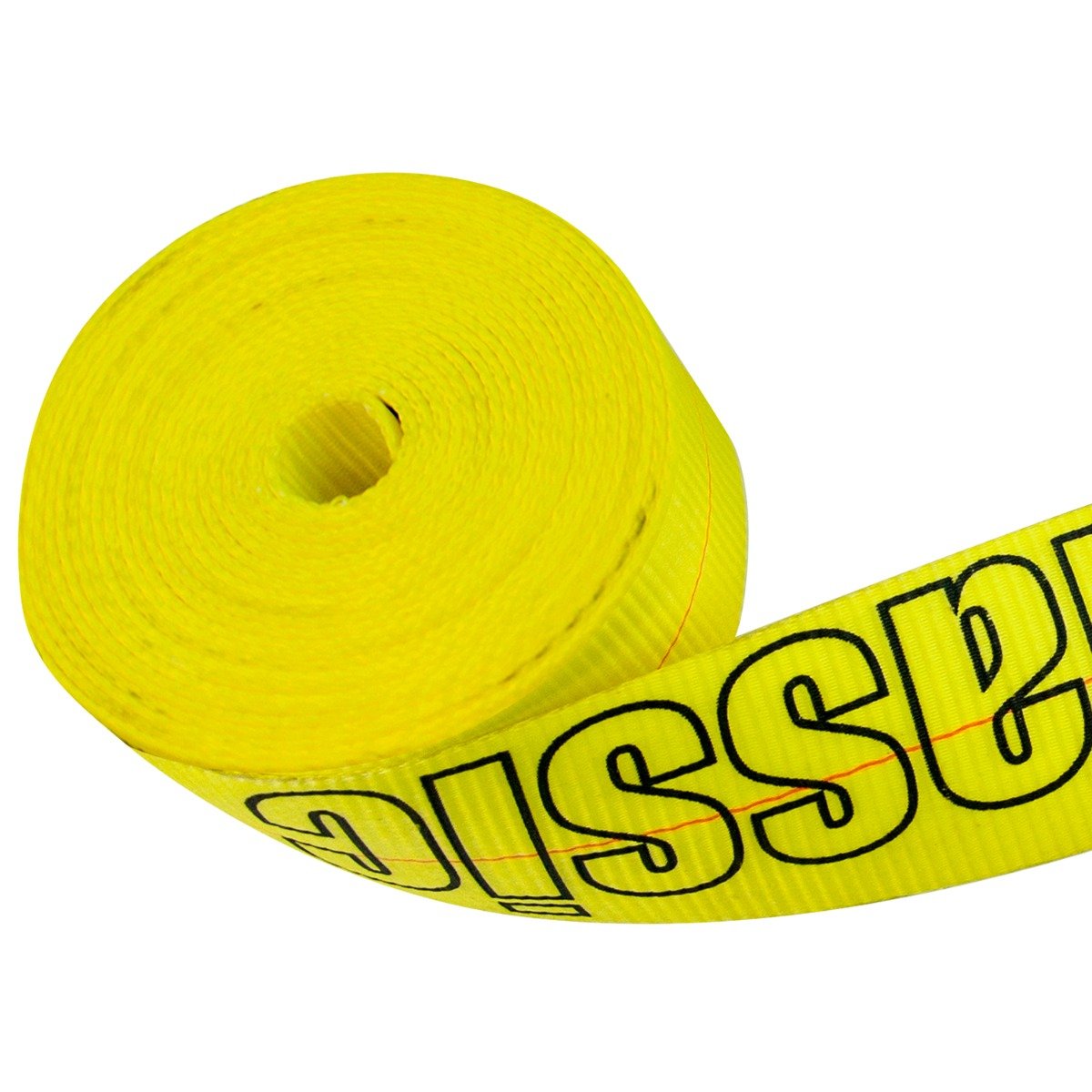 VULCAN Ratchet Strap with Wire Hooks - 3 Inch x 30 Foot - Classic Yellow - 5,000 Pound Safe Working Load