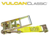 VULCAN Ratchet Strap Short End with Flat Hook - 3 Inch