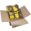 VULCAN Ratchet Strap with Chain Anchors - 4 Inch x 50 Foot - Classic Yellow - 5,400 Pound Safe Working Load