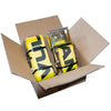 VULCAN Ratchet Strap with Flat Hooks - 4 Inch x 27 Foot - 2 Pack - Classic Yellow - 5,400 Pound Safe Working Load