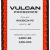 VULCAN Ratchet Strap with Chain Anchors - 4 Inch x 30 Foot - 2 Pack - PROSeries - 6,600 Pound Safe Working Load