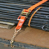 VULCAN Ratchet Strap with Chain Anchors - 4 Inch x 30 Foot - 2 Pack - PROSeries - 6,600 Pound Safe Working Load