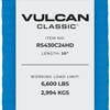 VULCAN Ratchet Strap with Chain Anchors - 4 Inch x 30 Foot - 6,600 Pound Safe Working Load