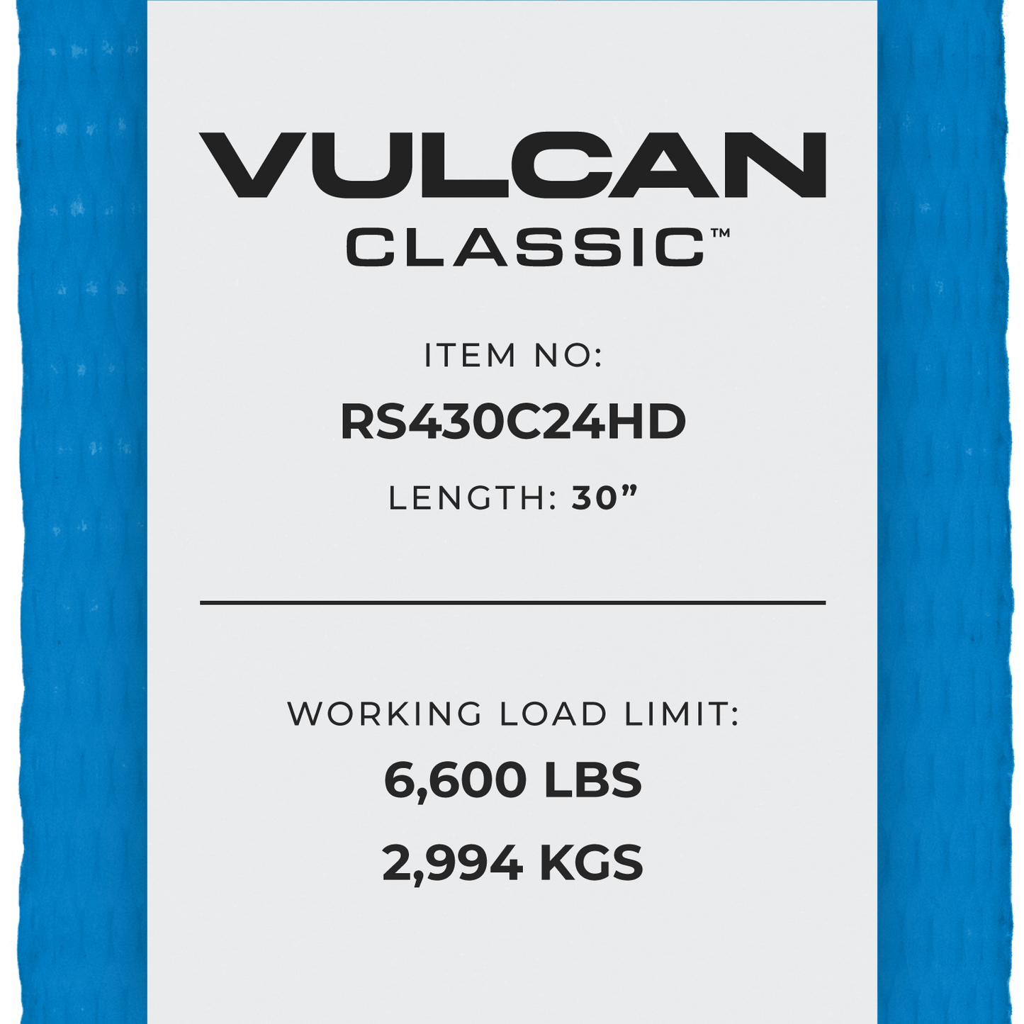 VULCAN Ratchet Strap with Chain Anchors - 4 Inch x 30 Foot - 6,600 Pound Safe Working Load