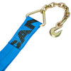 VULCAN Ratchet Strap with Chain Anchors - 4 Inch x 30 Foot - 6,600 Pound Safe Working Load