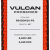 VULCAN Ratchet Strap with Wire Hooks - 4 Inch x 30 Foot - PROSeries - 5,400 Pound Safe Working Load