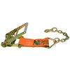 VULCAN Ratchet Strap Short End with Chain Anchor - 4 Inch - PROSeries