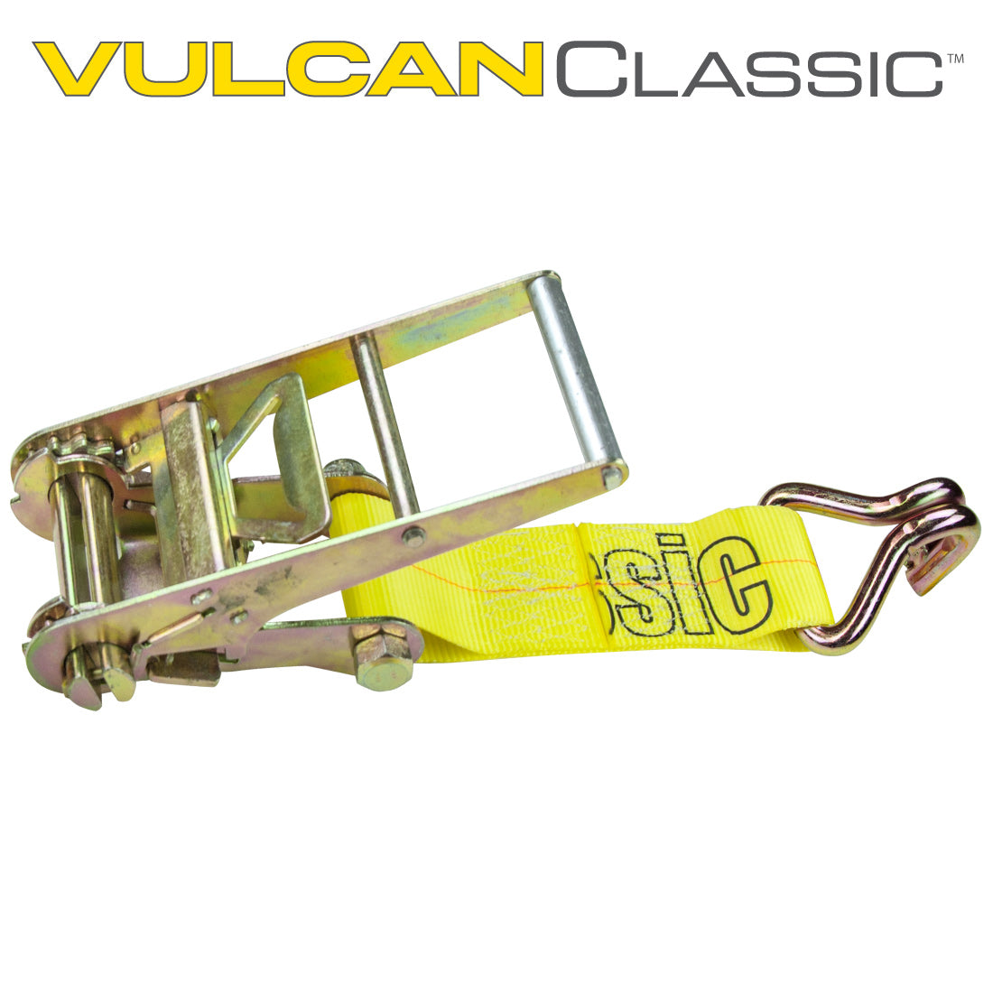 VULCAN Ratchet Strap Short End with Wire Hook - 4 Inch