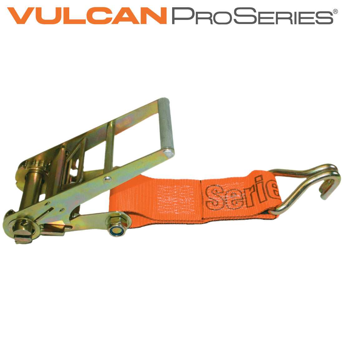 VULCAN Ratchet Strap Short End with Wire Hook - 4 Inch - PROSeries