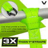 VULCAN Ratchet Strap Tie Down Kit - 1.6" x 8' - 3X Stronger Than 1" Tie Downs - Ratchets With Rubber Handles, (2) 8' Straps With Latching S-Hooks, (2) Soft Loop Tie-Down Extensions