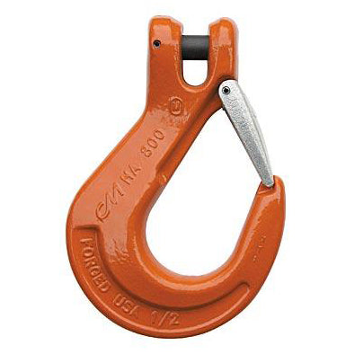 Clevlok Sling Hook with Latch - Grade 100 - 13 mm - 1/2 Inch - 15,000 Pound Safe Working Load