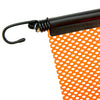 VULCAN Safety Flag with Stretch Cord - Bright Orange - Mesh Construction - 18 Inch x 18 Inch - 2 Pack