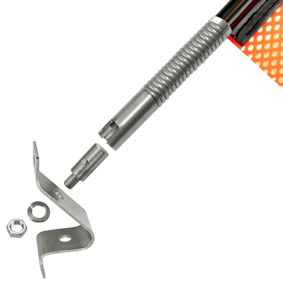 Spring Charging Flag Set VULCAN Heavy Duty Spring Warning Flag Kit with Universal Mounting ...