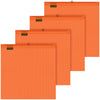 VULCAN Safety Flag with Wire Loop -  Bright Orange - Vinyl Coated Polyester Construction - 18 Inch x 18 Inch - 4 Pack