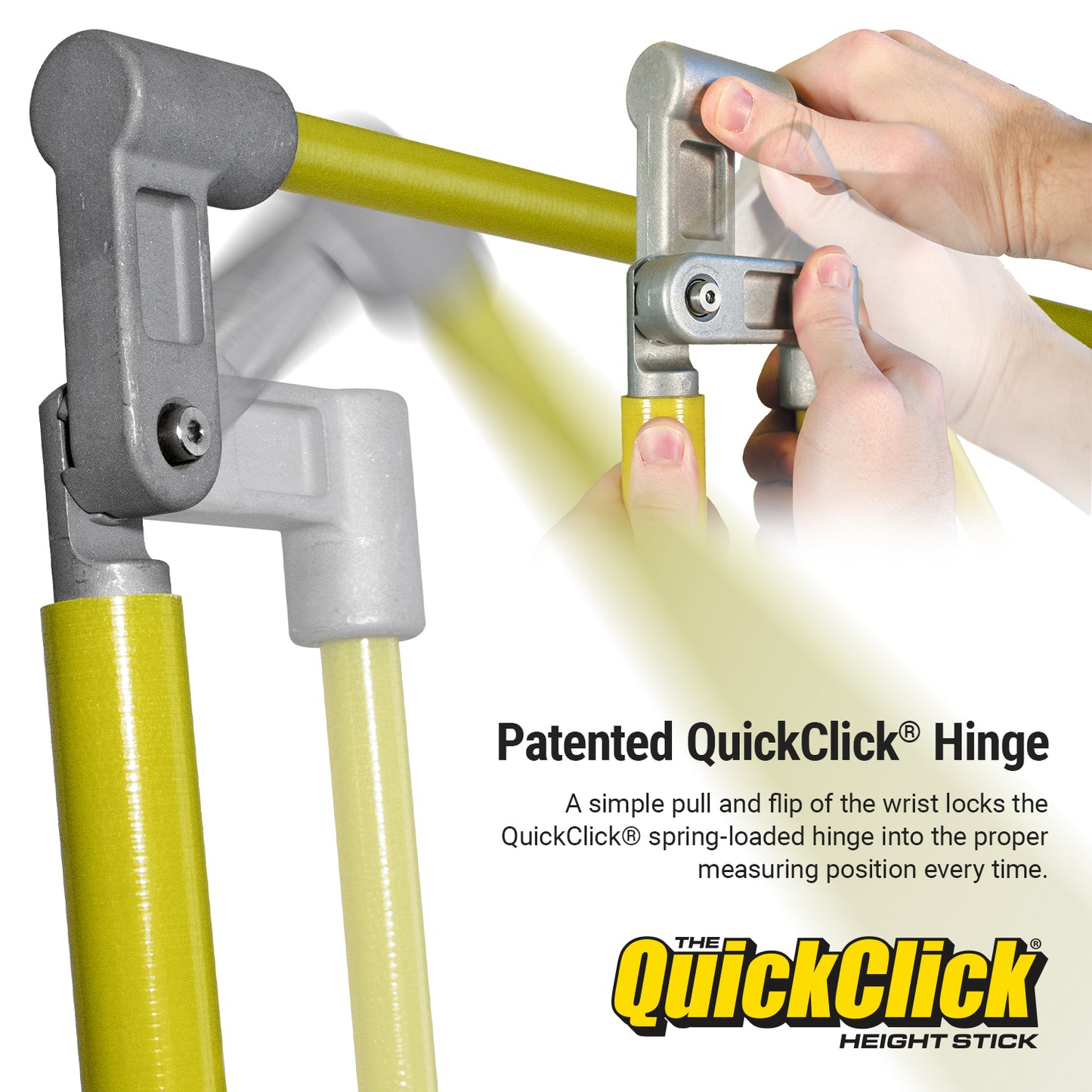 The Original QuickClick Height Stick – Measures Up To 15 Feet – Measure Your Load Before You Hit The Road™