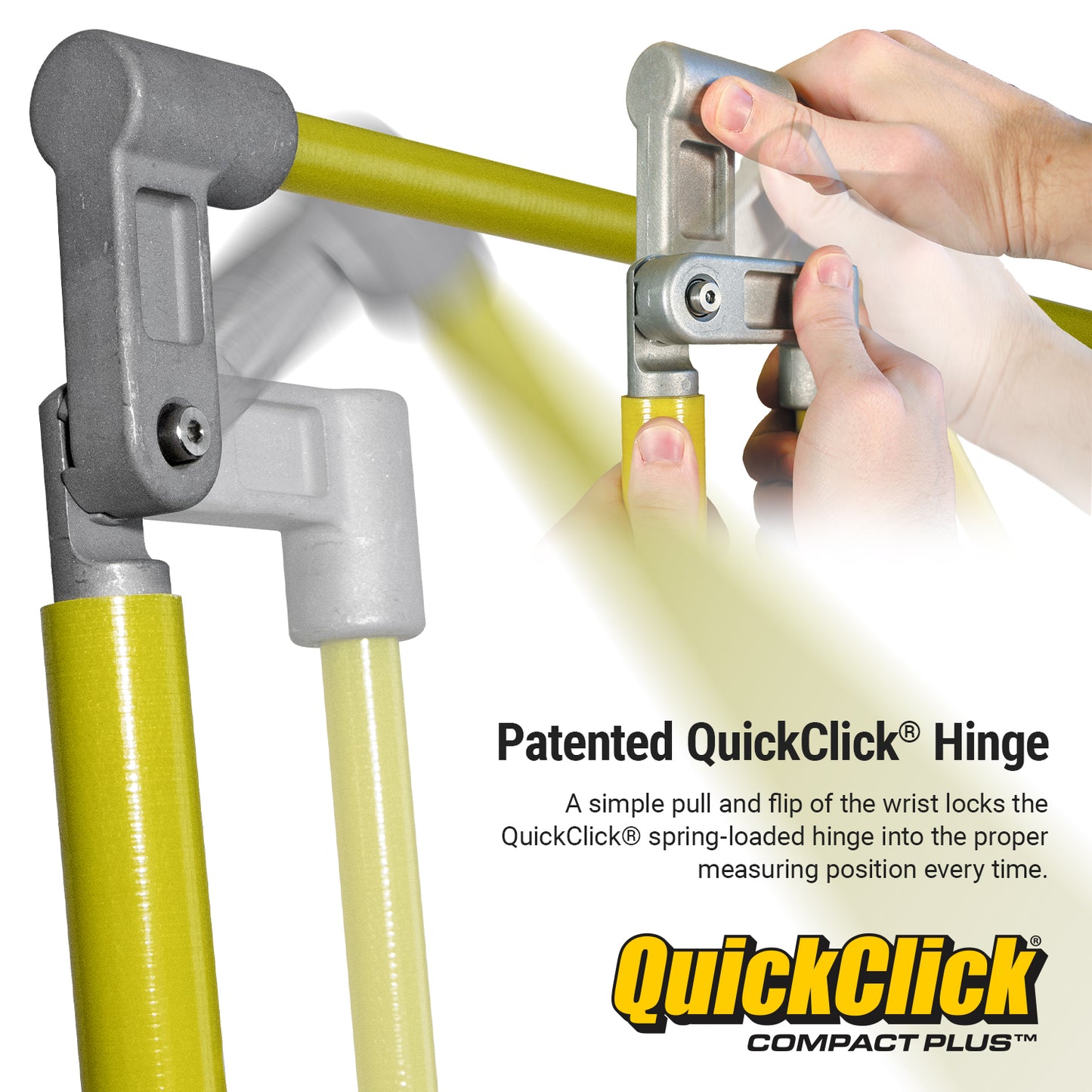 QuickClick Compact Plus™ Load Height Measuring Stick – Measures Up To 15 Feet – Measure Your Load Before You Hit The Road™