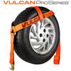 VULCAN Wheel Dolly Tire Harness with Flat Hook - Bonnet Style - PROSeries - 2 Pack - 1,665 Pound Safe Working Load