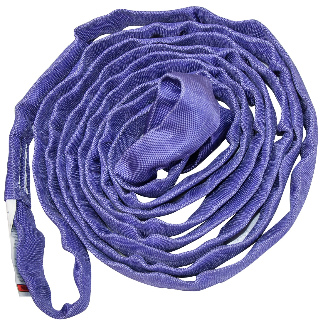 VULCAN Round Sling - Light Duty - 4 Foot - Purple - Safe Working Load of 2,600 Lbs. (V) - 2,100 Lbs. (C) and 5,200 Lbs. (B)