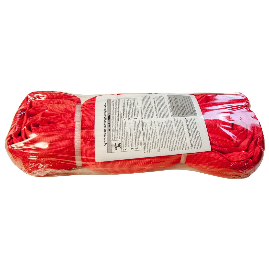 VULCAN Round Sling - Heavy Duty - 8 Foot - Red - Safe Working Load of 13,200 Lbs. (V) - 10,600 Lbs. (C) and 26,400 Lbs. (B)