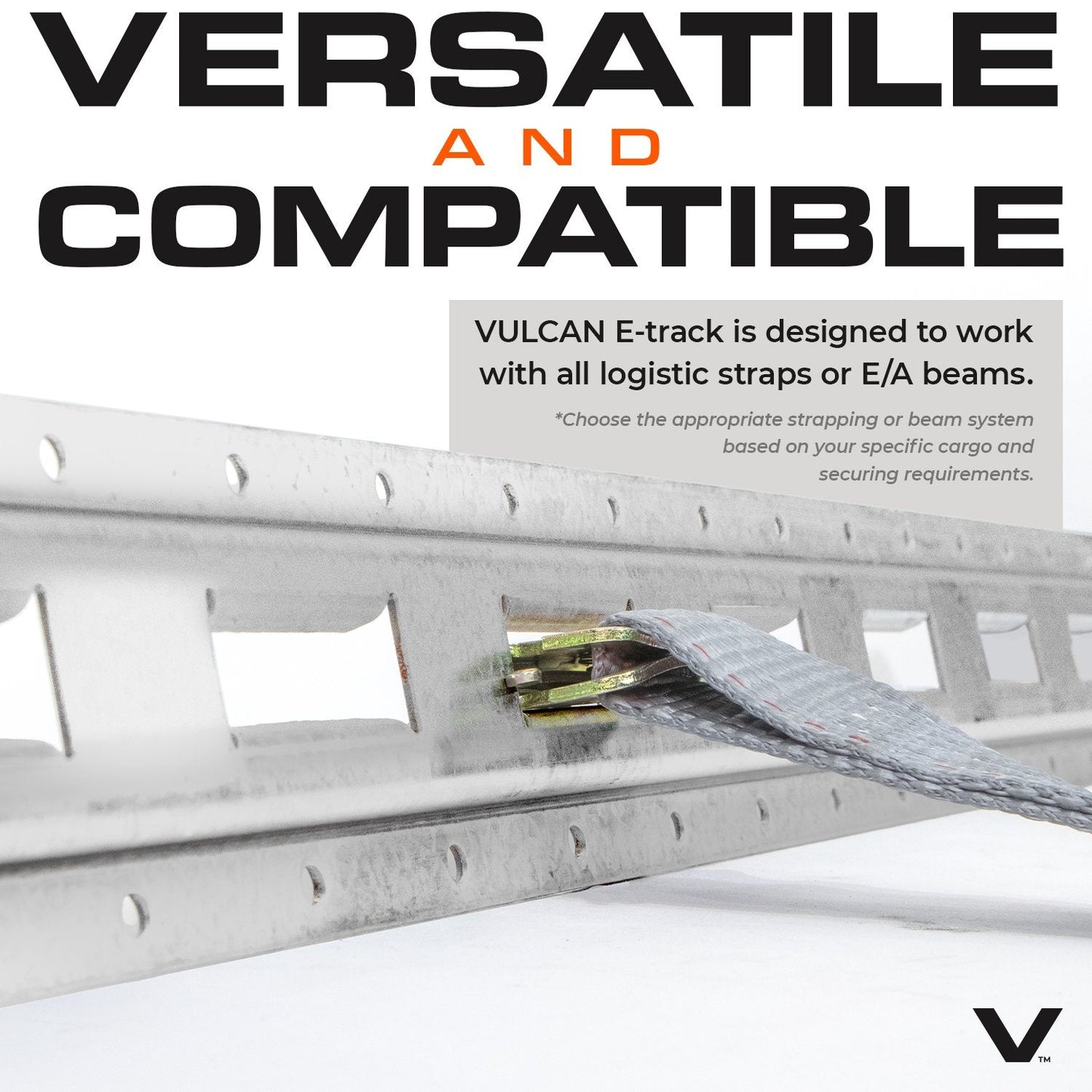 VULCAN E-Track - Vertical Galvanized Section - 4 Foot - 4 Pack