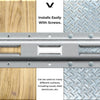 VULCAN E-Track - Vertical Galvanized Section - 4 Foot - 4 Pack