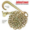 VULCAN Tow Chain with 15 Inch Forged J Hook and T Hook - Grade 70 Chain - 10 Foot - 4,700 Pound Safe Working Load