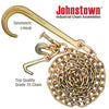 VULCAN Tow Chain with 15 Inch Forged J Hook and GTJ Cluster - Grade 70 Chain - 10 Foot - 4,700 Pound Safe Working Load