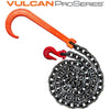 VULCAN Alloy Tow Chain with Forged Long J Hook - 3/8 Inch x 8 Foot - Grade 80 - PROSeries - 7,100 Pound Safe Working Load