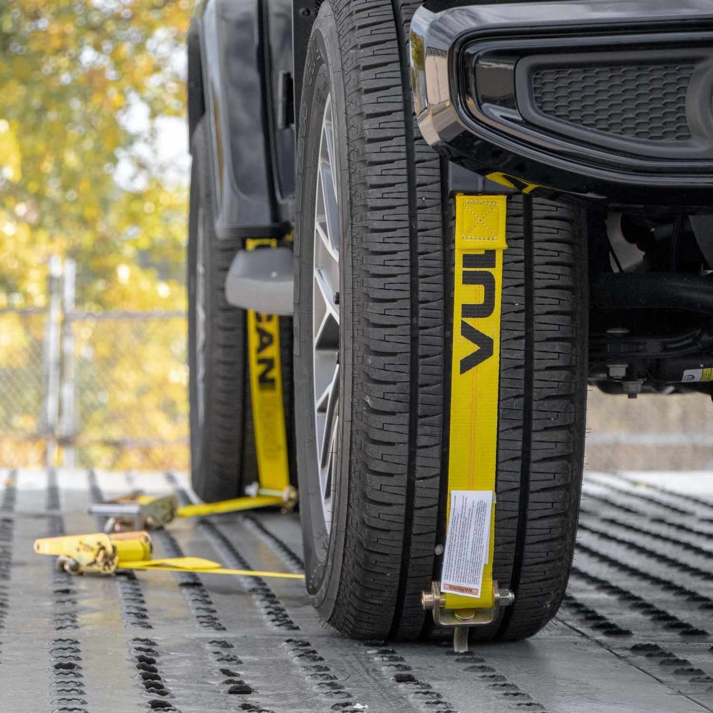 VULCAN Autohauler Car Tie Down System - Rolling Idler Three Cleat - 120 Inch - 3,300 Pound Safe Working Load