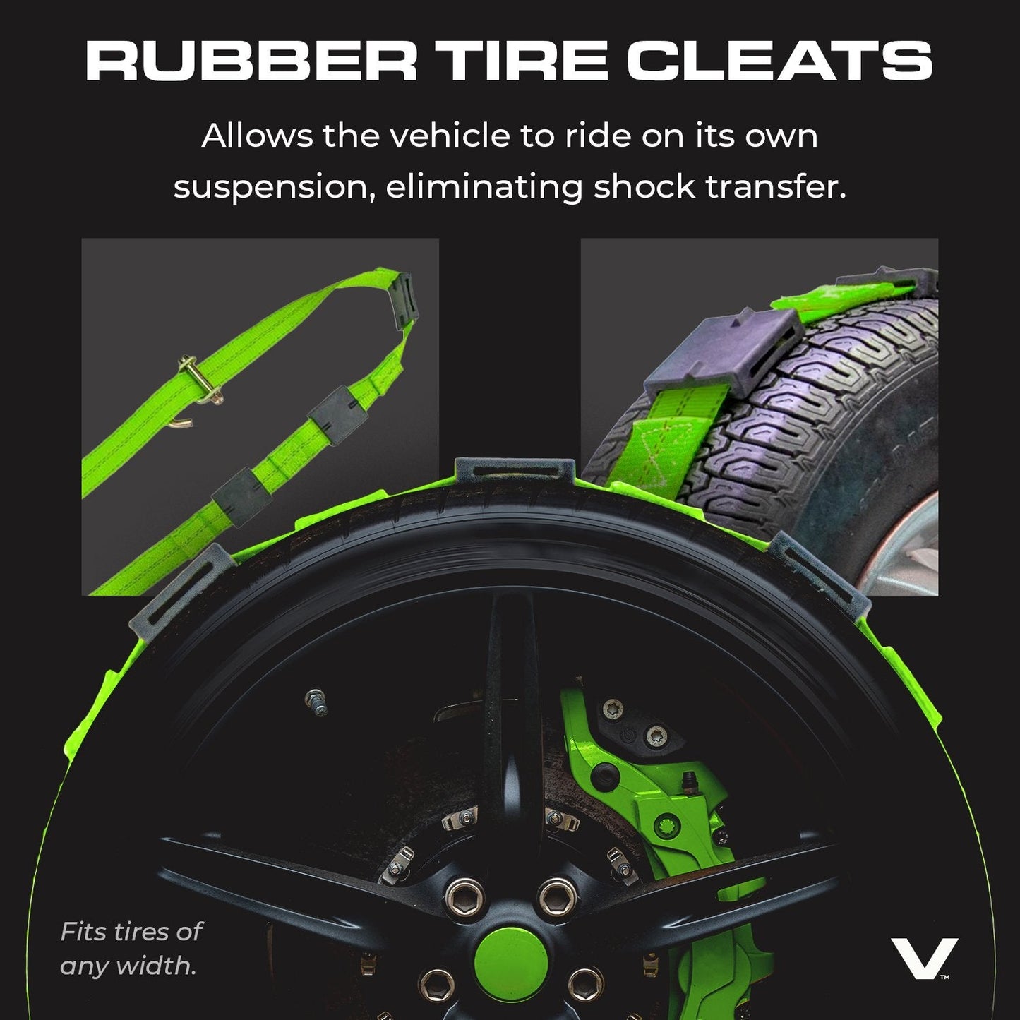 VULCAN Autohauler Car Tie Down System - Rolling Idler Three Cleat - 120 Inch - 3,300 Pound Safe Working Load