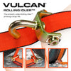 VULCAN Autohauler Car Tie Down System - Rolling Idler Three Cleat - 120 Inch - 3,300 Pound Safe Working Load