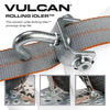 VULCAN Autohauler Car Tie Down System - Rolling Idler Three Cleat - 120 Inch - 3,300 Pound Safe Working Load