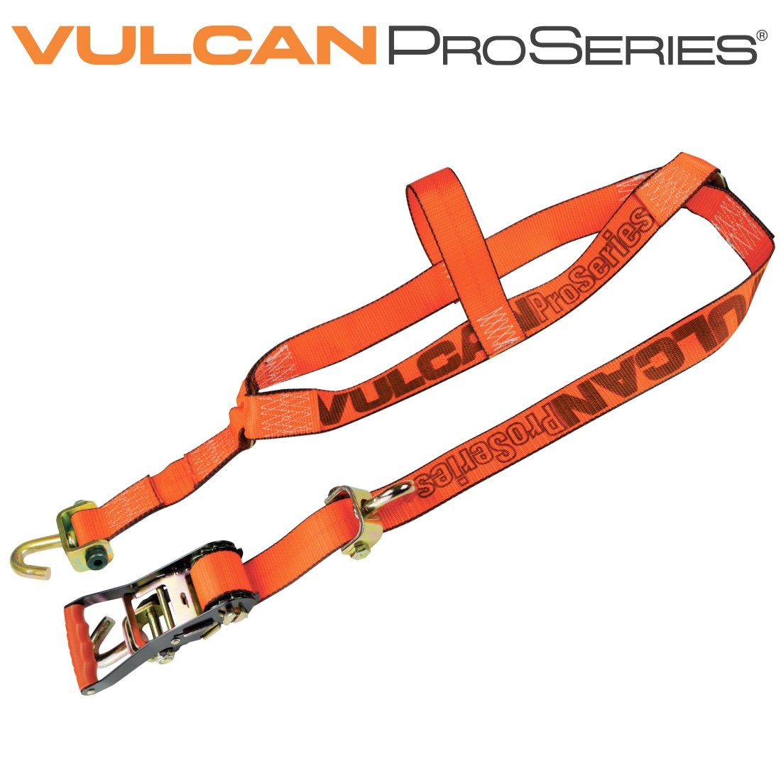 VULCAN Autohauler Car Tie Down System - Rolling Idler - Basket Style - 4 Pack - 120 Inch - PROSeries - 3,300 Pound Safe Working Load