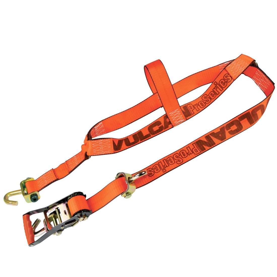 VULCAN Basket Style Autohauler Car Tie Down System with Rolling Idler - 3,300 Pound Safe Working Load