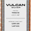 VULCAN Autohauler Car Tie Down System - Rolling Idler - Basket Style - 4 Pack - 120 Inch - Silver Series - 3,300 Pound Safe Working Load