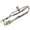 VULCAN Autohauler Car Tie Down System - Rolling Idler - Basket Style - 4 Pack - 120 Inch - Silver Series - 3,300 Pound Safe Working Load