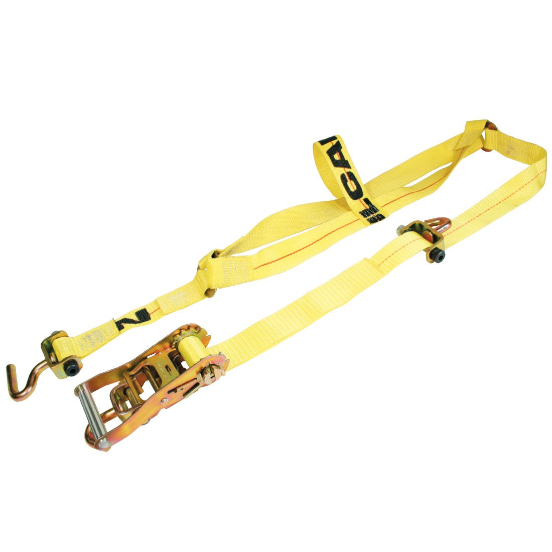 VULCAN Basket Style Autohauler Car Tie Down System with Rolling Idler - 3,300 Pound Safe Working Load