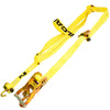 VULCAN Basket Style Autohauler Car Tie Down System with Rolling Idler - 3,300 Pound Safe Working Load