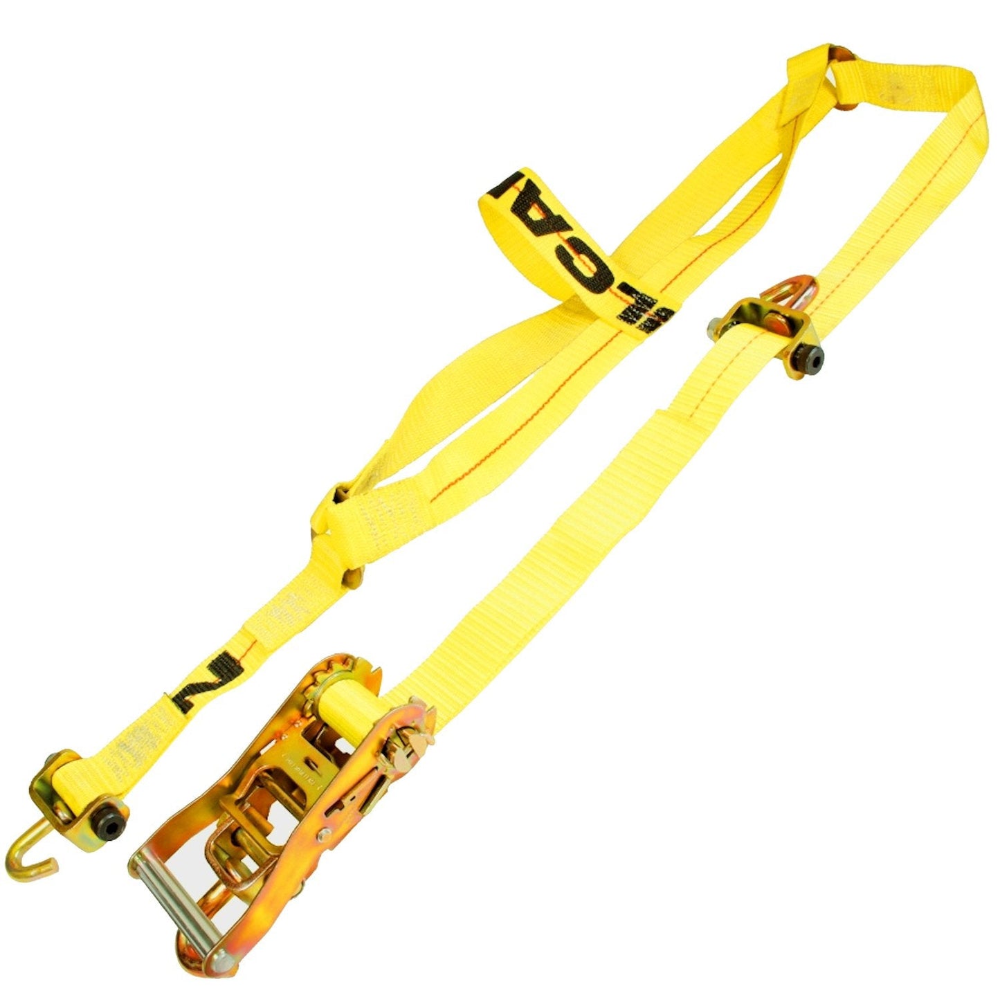 VULCAN Basket Style Autohauler Car Tie Down System with Rolling Idler - 3,300 Pound Safe Working Load