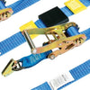 VULCAN Car Tie Downs - E Track Rolling Idler 3-Cleat - 120 Inch - 4 Pack - 3,300 Pound Safe Working Load