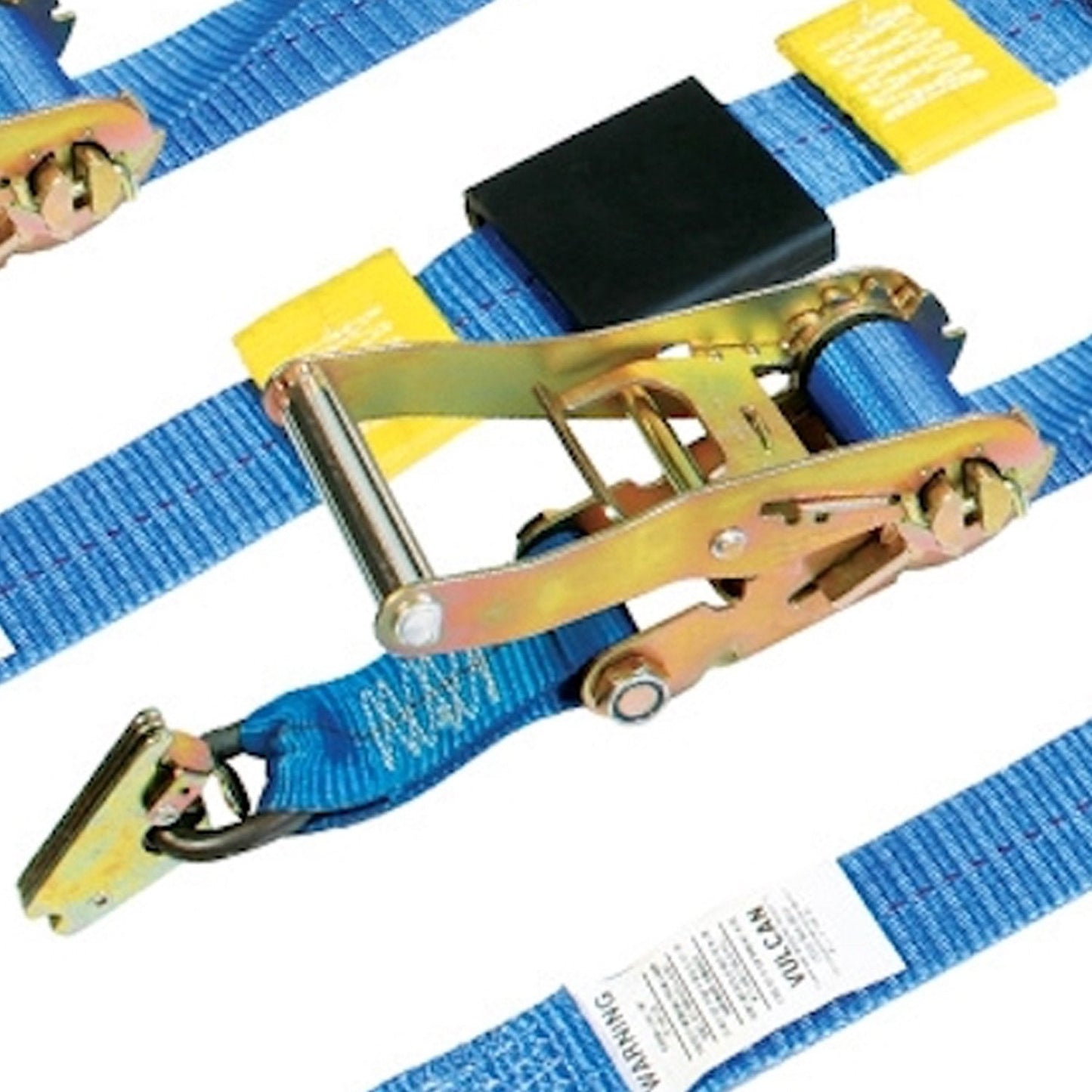 VULCAN Car Tie Downs - E Track Rolling Idler 3-Cleat - 120 Inch - 4 Pack - 3,300 Pound Safe Working Load