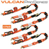 VULCAN Car Tie Down - E Track Idler 3-Cleat - 120 Inch - PROSeries - 3,300 Pound Safe Working Load - 4 Pack