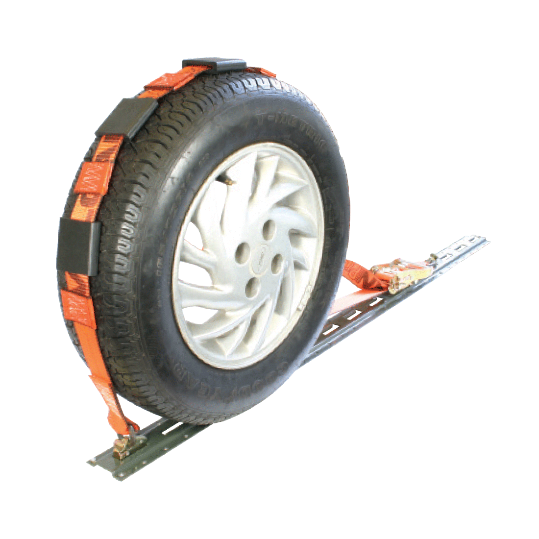 VULCAN Car Tie Down - E Track - Rolling Idler 3-Cleat - 120 Inch - 3,300 Pound Safe Working Load