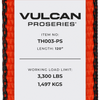 VULCAN Car Tie Down - E Track Idler 3-Cleat - 120 Inch - PROSeries - 3,300 Pound Safe Working Load - 4 Pack