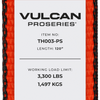 VULCAN Car Tie Down - E Track - Rolling Idler 3-Cleat - 120 Inch - 3,300 Pound Safe Working Load