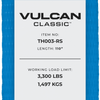 Replacement Strap For VULCAN 110 Inch Rolling Idler Single Strap E-Track Tie Downs - REPLACEMENT STRAP ONLY, NO ROLLING IDLER