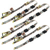 VULCAN Car Tie Down - E Track - Rolling Idler 3-Cleat - 120 Inch - 3,300 Pound Safe Working Load