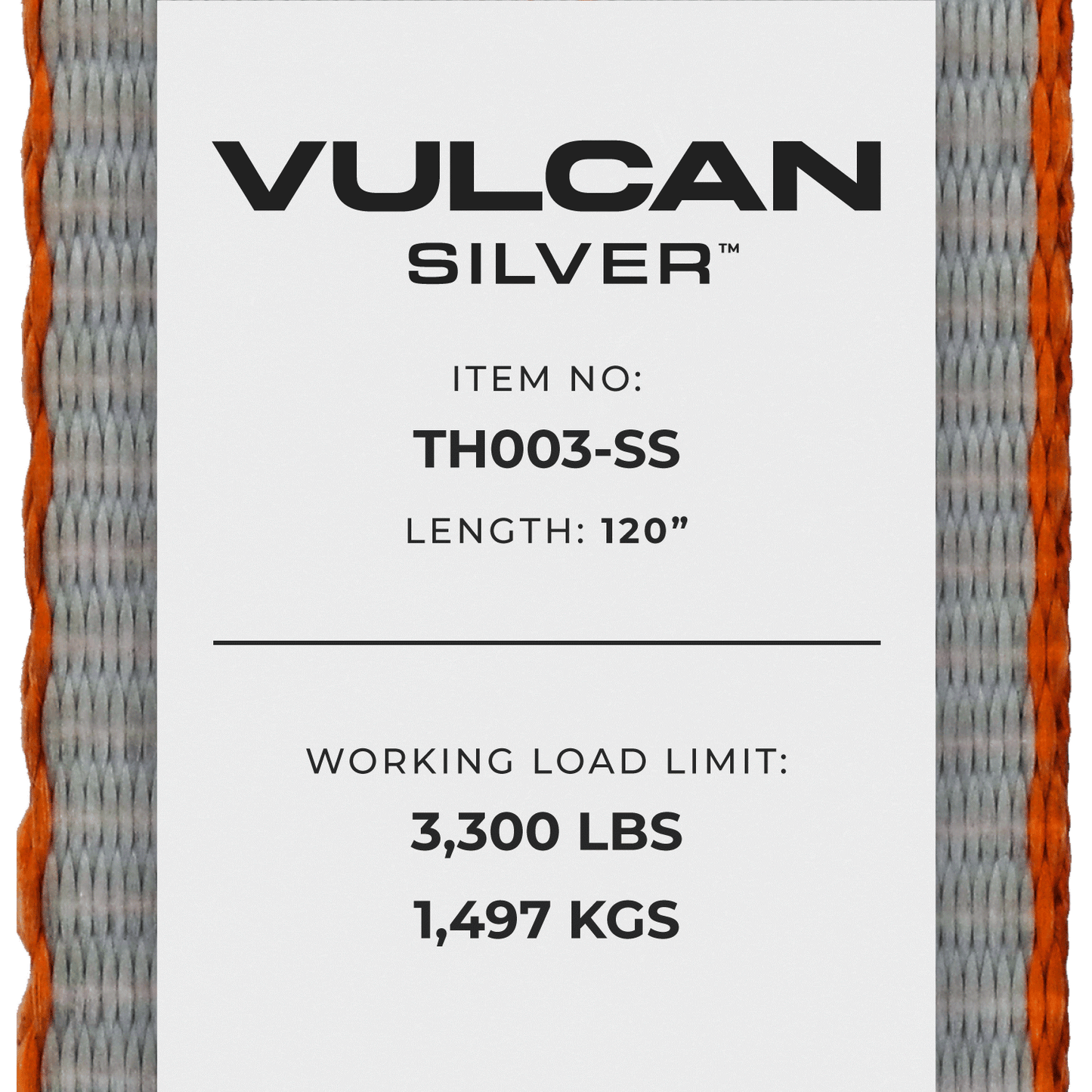 VULCAN Car Tie Down - E Track - Rolling Idler 3-Cleat - 120 Inch - 3,300 Pound Safe Working Load